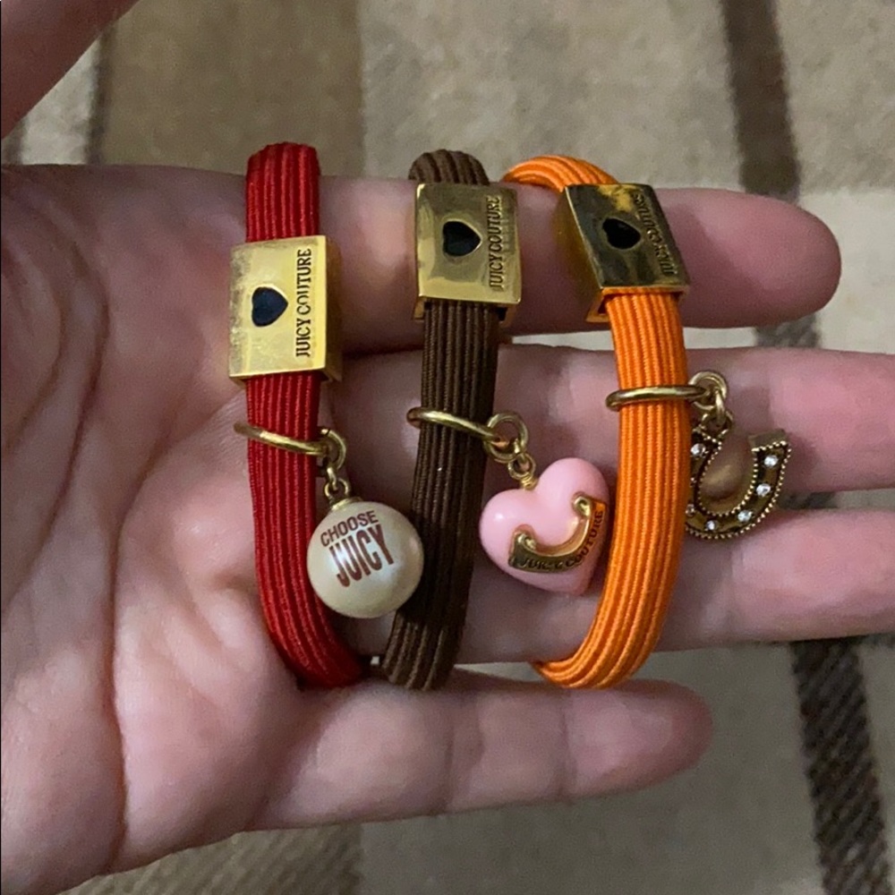 JUICY COUTURE 3X CHARMS HAIR BAND